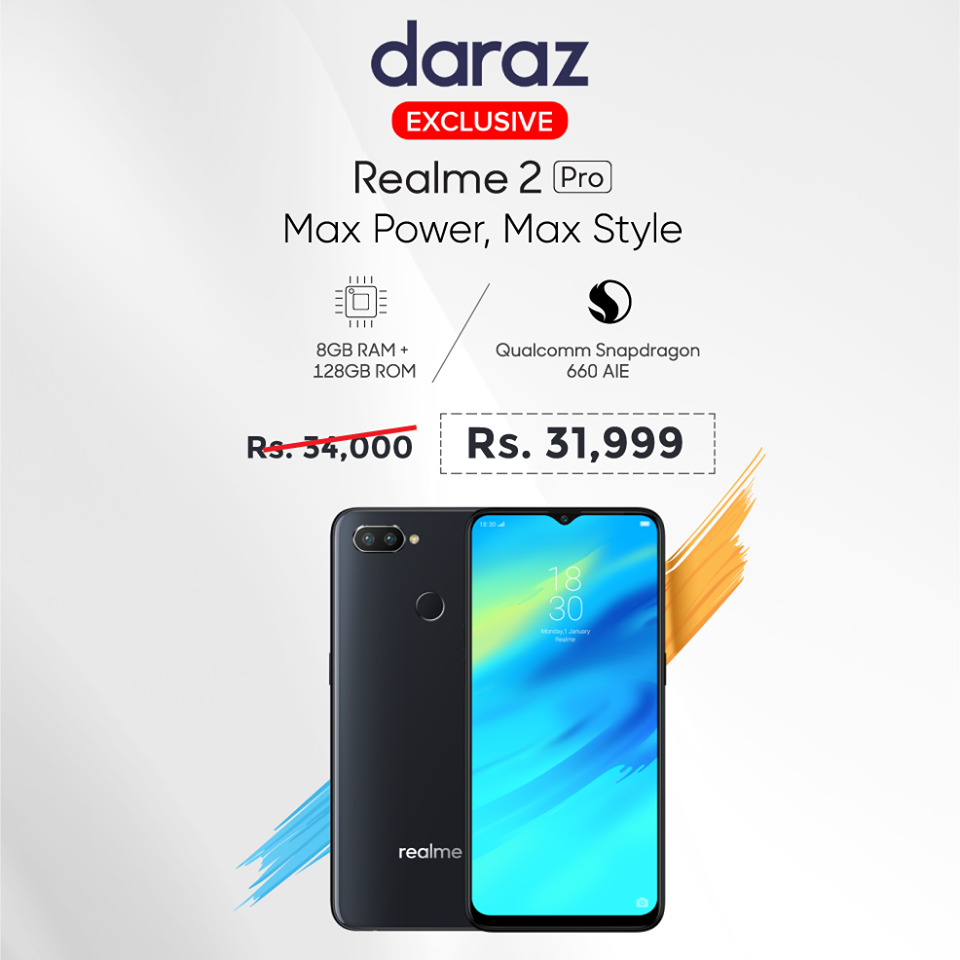 Realme 2 Pro 128GB Exclusively Available at Daraz