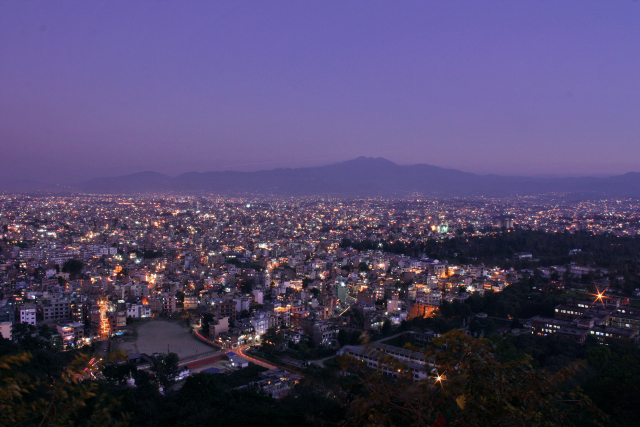 Kathmandu at dusk