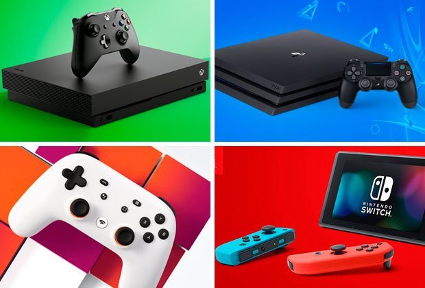 Gaming consoles compared to Google Stadia