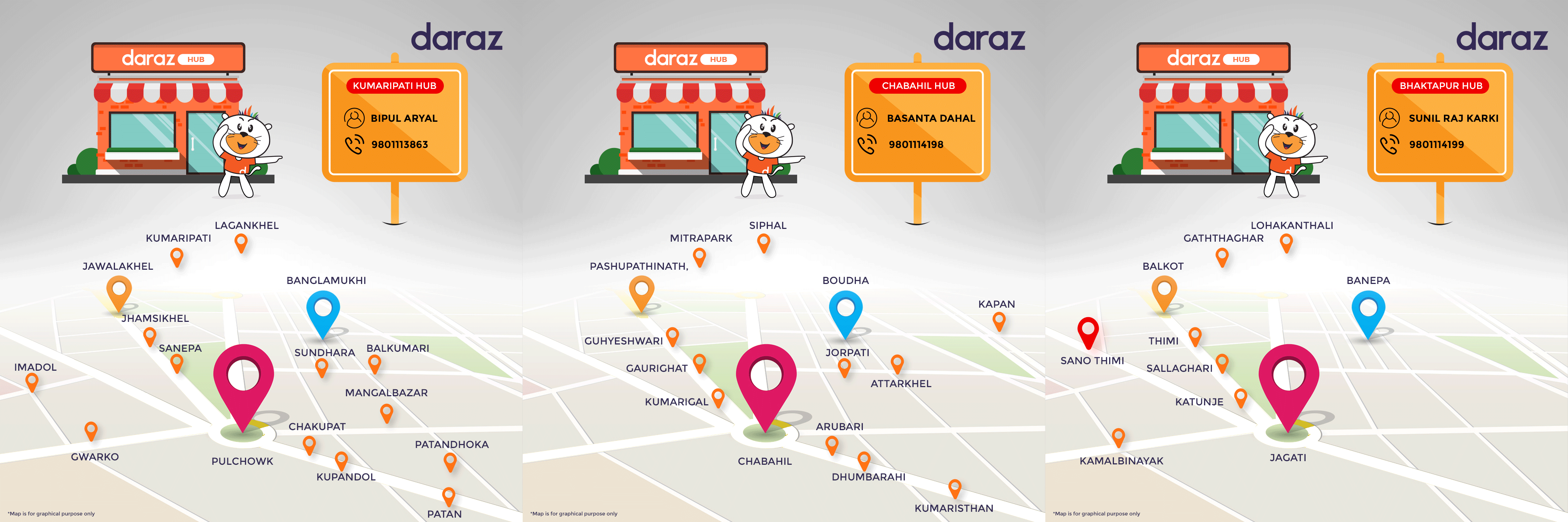 Daraz Hub Maps