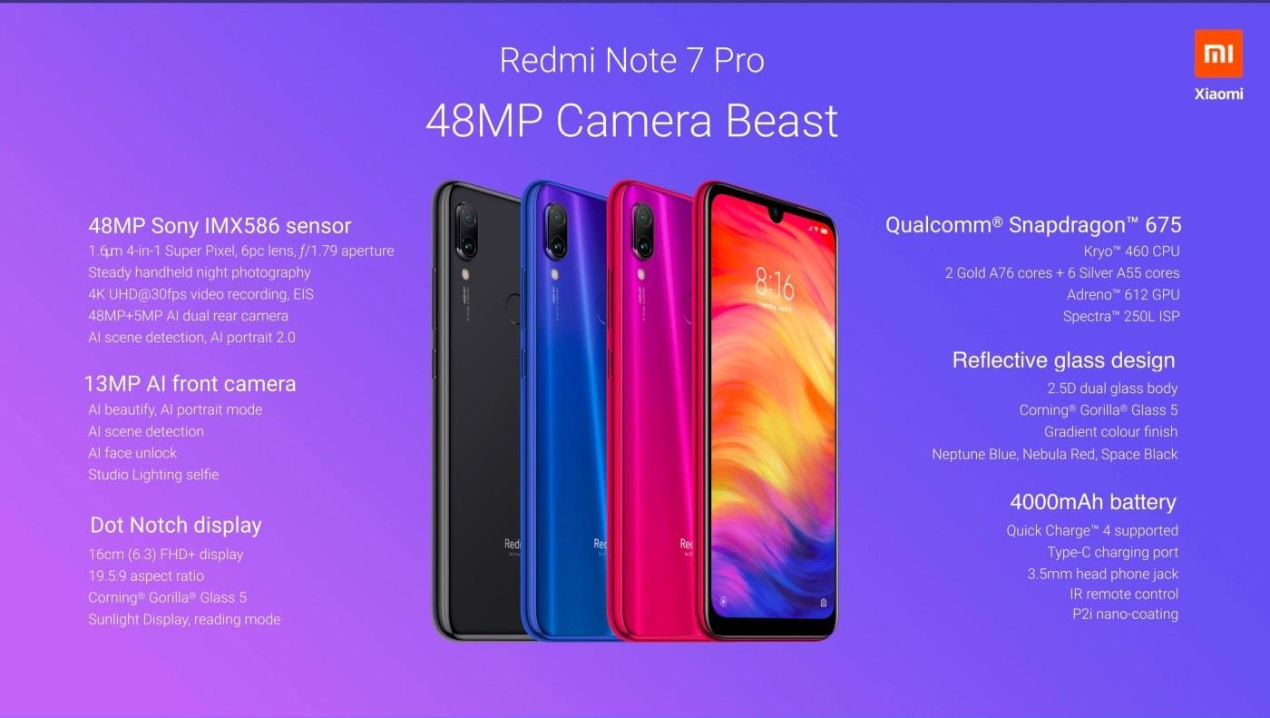 redmi note 7 pro specs