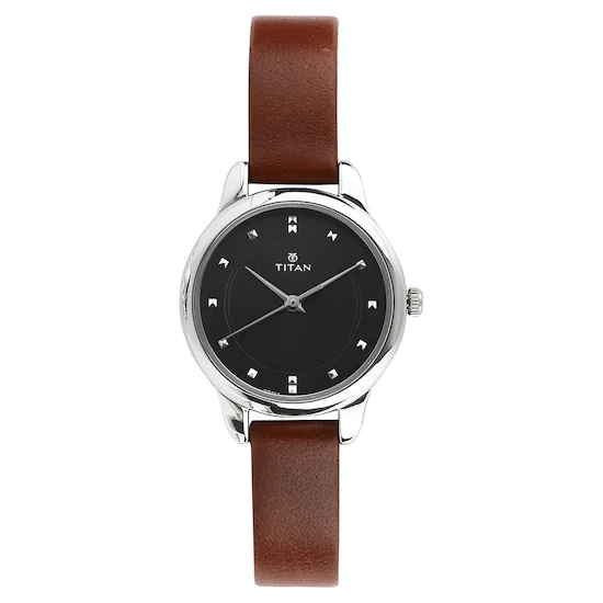 Titan Black Dial Analog Watch for Women