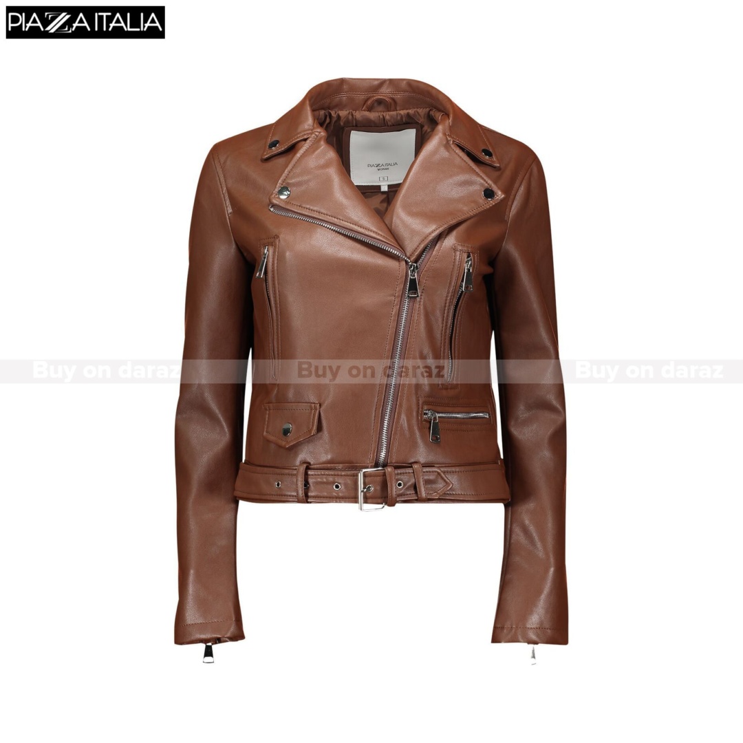 Faux Leather Jacket - Daraz