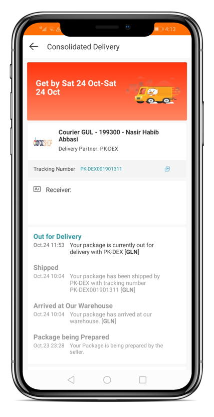 Daraz Order Tracking Status Online - Delivery Tracking 