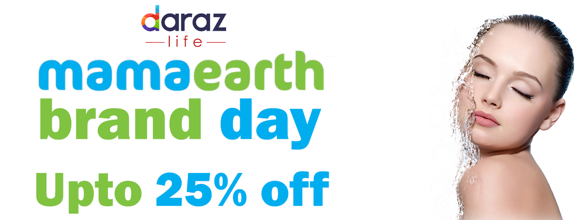 Upto 25% off for MAMAEARTH Brand Day on DarazMall