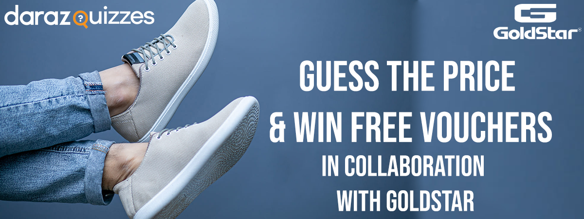 Daraz MBB Quiz – Guess the price of Goldstar Shoes and Win Vouchers!