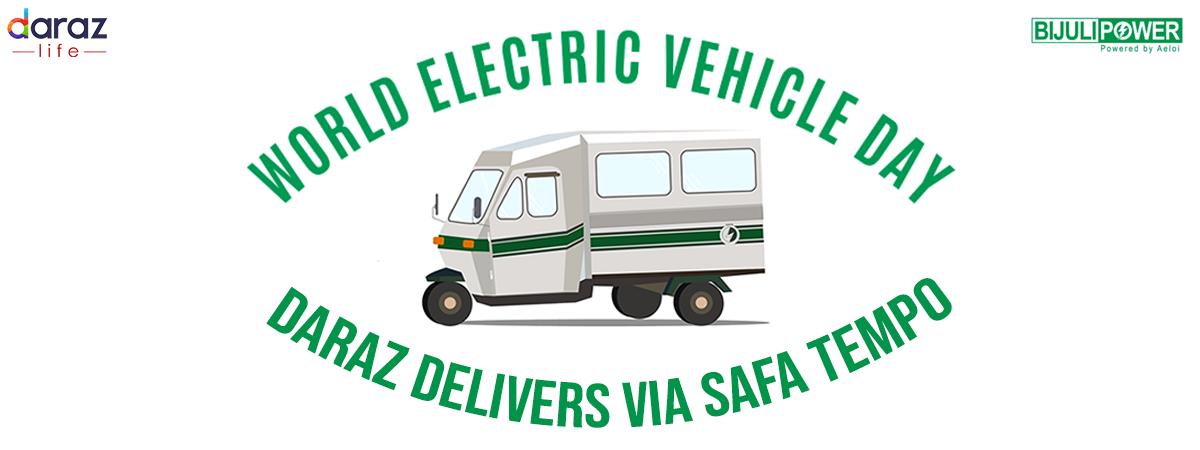 Daraz Delivers Goods Via Safa Tempo on World Electric Vehicle Day
