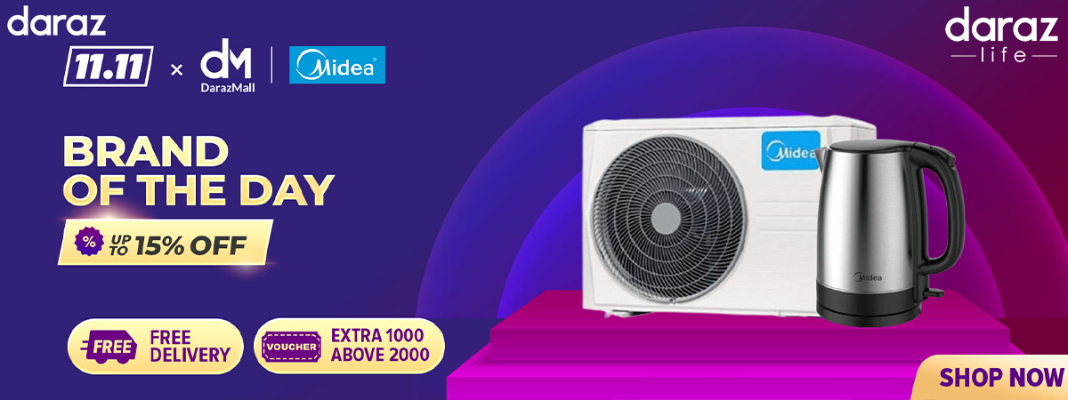 11.11 Brand of the day – Up to 15% off on all Midea products!!