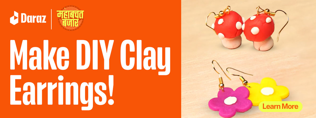 How to Make Cute Clay Earrings at Home!